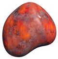 Polished red Jasper Pebble Royalty Free Stock Photo