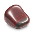 Polished Red Jasper Stone on White Background Royalty Free Stock Photo