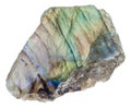 Polished slab of labrador labradorite stone