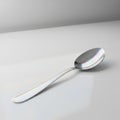 Polished Stainless Steel Dinner Spoon Vector Icon For Kitchenware, Tableware And Stock Photography Royalty Free Stock Photo