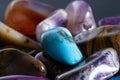 Polished stones in a pile