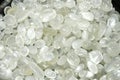 Polished white Moonstones (selenite) Royalty Free Stock Photo