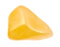 polished yellow Aventurine gemstone isolated