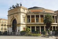 The Politeama theater , Palermo, Sicily, Italy