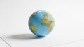 And political boundaries marked typical of educational globes set Royalty Free Stock Photo