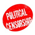 Political Censorship rubber stamp Royalty Free Stock Photo