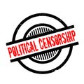 Political Censorship rubber stamp Royalty Free Stock Photo