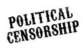 Political Censorship rubber stamp Royalty Free Stock Photo