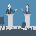 Political debates illustration.