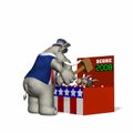 Political Fair - Whack-a-Donkey Royalty Free Stock Photo