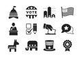 Political icons set