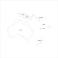 Political map of Australia
