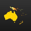 Political map of Australia