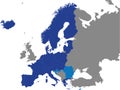 Political Map of the Schengen Area