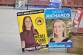 Political posters in the Macquarie electorate during the Austraian Federal elections