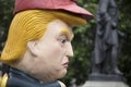 A political satire sculpture of Donald Trump at an anti Trump March in London