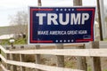 Political Sign Banner Trump Make America Great Again