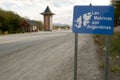 Political Sign in Ushuaia: The Falkland Islands Belong to Argentina