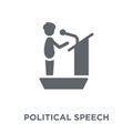 political Speech icon from Political collection.