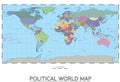 Political world map