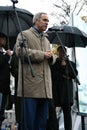 Politician Garry Kasparov at a rally memory of Royalty Free Stock Photo