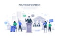 Politician Giving Speech Concept