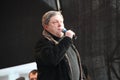 Politician Grigory Yavlinsky on the stage of