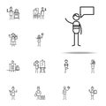 politician icon. hobbie icons universal set for web and mobile