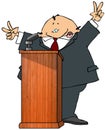 Politician At A Podium