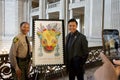 Politicians and City leaders posing for a group photo after the unveiling of the commemorative Lunar New Year Stamp