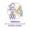 Politicians concept icon