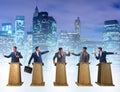 Politicians participating in political debate Royalty Free Stock Photo