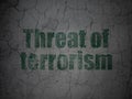 Politics concept: Threat Of Terrorism on grunge wall background