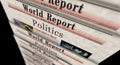 Politics newspaper printing media