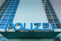 Polizei Police Sign Station Front Entrance Authority Blue Shield