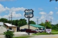 Polk-A-Dot Drive In , Braidwood , Illinois on Route 66 Royalty Free Stock Photo