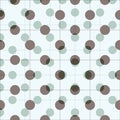 Polka dot background for graphic design. Regular wheels. Royalty Free Stock Photo