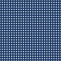 Polka dot background, vector seamless pattern. The white circles on a blue backdrop. For the design of the fabric Royalty Free Stock Photo