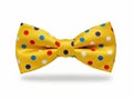 Polka dot bow tie isolated on white background Royalty Free Stock Photo