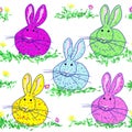 Polka dot bunnies Royalty Free Stock Photo