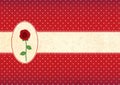 Polka Dot Card With Rose