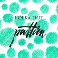Polka dot color pencil pattern