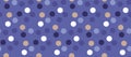 Polka dot fun seamless pattern in periwinkle blue Royalty Free Stock Photo