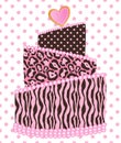 Wedding Cake Polka Dot Leopard Zebra