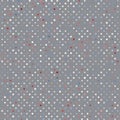 Polka Dot Old Scratch Pattern. Retro Styled Vector