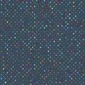 Polka Dot Old Scratch Pattern. Retro Styled Vector