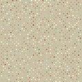 Polka Dot Old Scratch Pattern. Retro Styled Vector