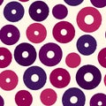 Polka dot paint brush seamless pattern. Freehand grunge design background. Circle ornament. Handdrawn geometric print Royalty Free Stock Photo