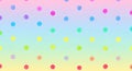 Polka Dot Pattern Background with Pastel Rainbow Dots Royalty Free Stock Photo