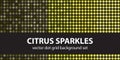 Polka dot pattern set Citrus Sparkles. Vector seamless geometric Royalty Free Stock Photo